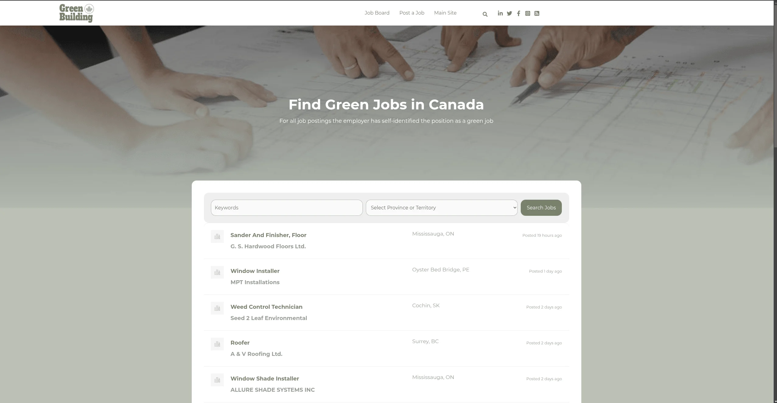 Green Building Canada — WordPress, PHP, Plugin Dev, JavaScript case study by Deepak Jangra