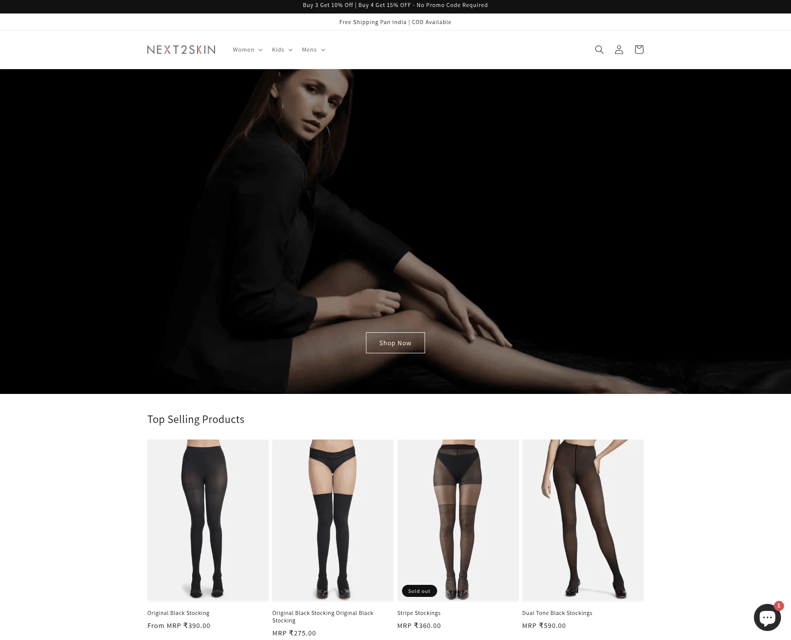 Next2Skin — Shopify, Liquid, Shiprocket, Judge.me case study by Deepak Jangra
